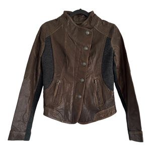 Via Spiga Genuine Leather Jacket